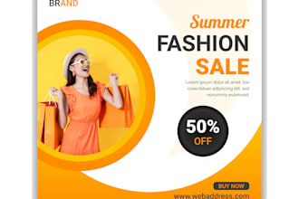 design modern  social media post, facebook ads creative
