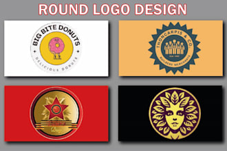 design modern badge, patch, round sticker, label,logo design