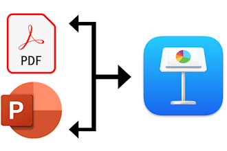 pdf, powerpoint to apple keynote