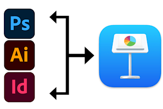 photoshop, illustration, indesign to apple keynote