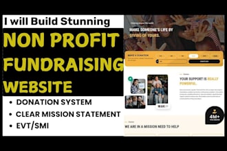 build stunning non profit charity fundraising donation website