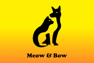 do a cute minimalist negative space business logo