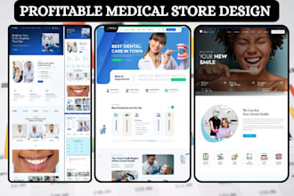 design dental shopify store toothbrush store dental care store dental website