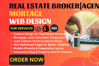 design real estate agent property lease website mortgage home buying website