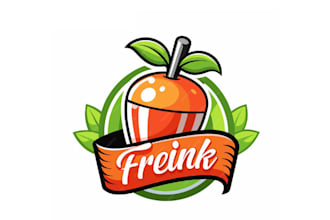 make commercial healthy fruit logo for you