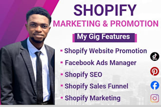 boost shopify sales traffic facebook instagram ads shopify website promotion