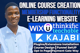 upload online course on udemy, canvas lms, wix online program, kajabi, thinkific