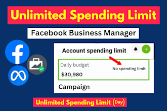 create unlimited spending limit facebook business manager and ads account