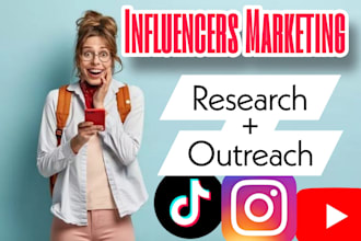 do search research and outreach influencer marketing for social media