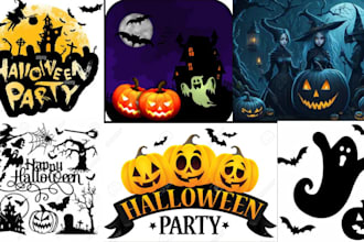 do halloween party flyer, nightclub concert, animation, birthday motion flyer