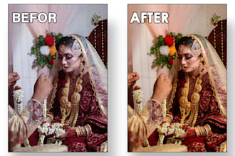 edit wedding photos and correct colors in photoshop