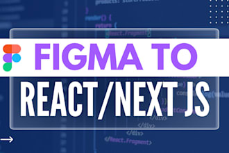 convert figma to react or next js mobile responsive website