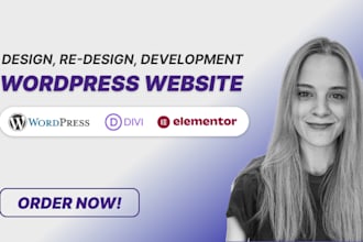 design and develop your wordpress website using divi premium