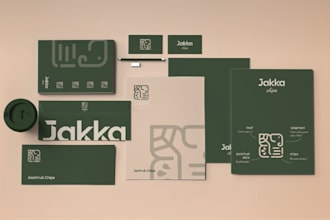 do creative modern minimalist logo design with branding kit package