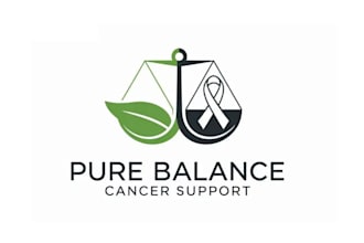design awesome pure balance cancer support logo for you