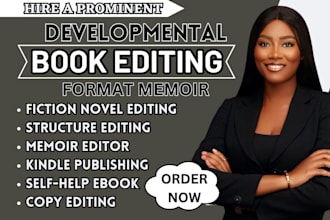 be pro book editor and formatting, proofread christian book developmental editor