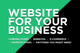 develop a business website or landing page joomla wordpress