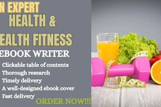 be your non fiction ebook writer ghostwriter health, fitness and medical ebook