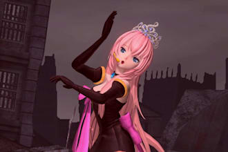 create 3d model for vtuber, vrchat, mmd model, sfm model, vrm