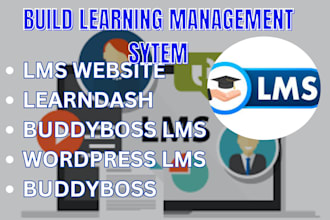 build lms website using learndash, buddyboss, tutor lms or wordpress lms website