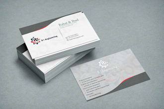 create a modern business visiting card design