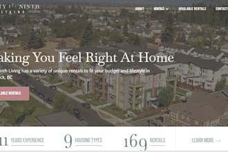design  airbnb website, property management, vacation website, short term rental