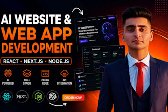 do ai website development ,ai chatbot, ai software as full stack web developer