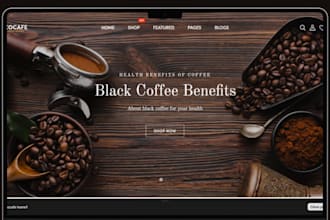design coffee shopify store coffee website coffee store coffee shopify store