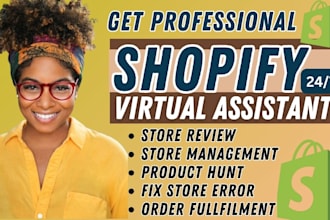 be your shopify virtual assistant