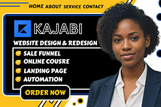design kajabi sales page, kajabi landing page website for kajabi online course