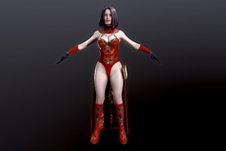 3d realistic character,nsfw character,sfm model,stylized,genesis 8 model,sculpt