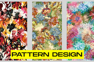 design seamless patterns design for textile, fabric prints