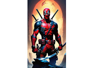 draw you a dc or marvel style comic book superhero or villain character