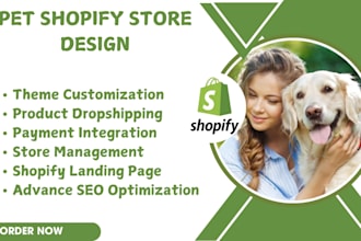 design shopify pet store shopify dropshipping pet shopify store