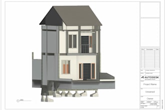 do design a simple model house in revit