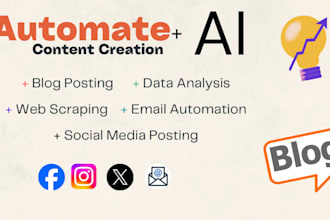create a custom bot to automate your content creation
