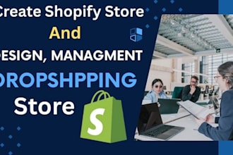 create a shopify dropshipping store or shopify website
