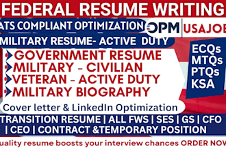 write federal resume ksa ecqs for executive government military veteran usajobs