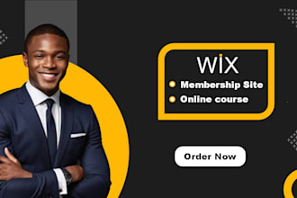 membership and online course website design using wix studio