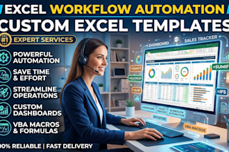 create custom excel spreadsheets, google sheets templates and dashboards