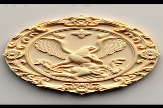 do 3d coin model 3d medallion sculpting cnc router design bas relief 3d printing