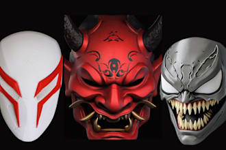 sculpt 3d mask 3d helmet halloween mask 3d cosplay mask for 3d printing