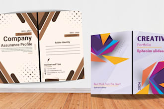 design modern presentation folder, pocket folder for school, teaching, business