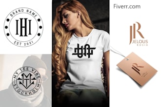 do urban streetwear fashion clothing brand and initial letters logo