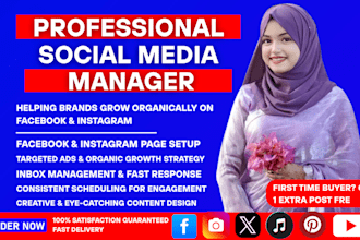 be your pro social media manager and content creator