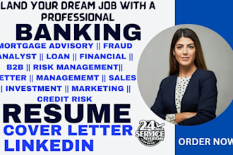 write investment, mortgage advisory, loan, fraud analyst, teller, banking resume