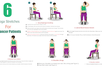 illustrate workout, exercise, yoga and fitness illustration in 24hrs