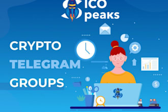be expert telegram chatters for crypto group with 10 chatters, admin, manager