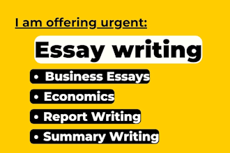 do urgent essay writing, case study, research, summary, and reports