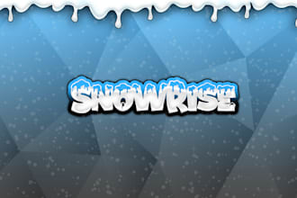 dosnow tematic wallpaper or gaming logo for servers